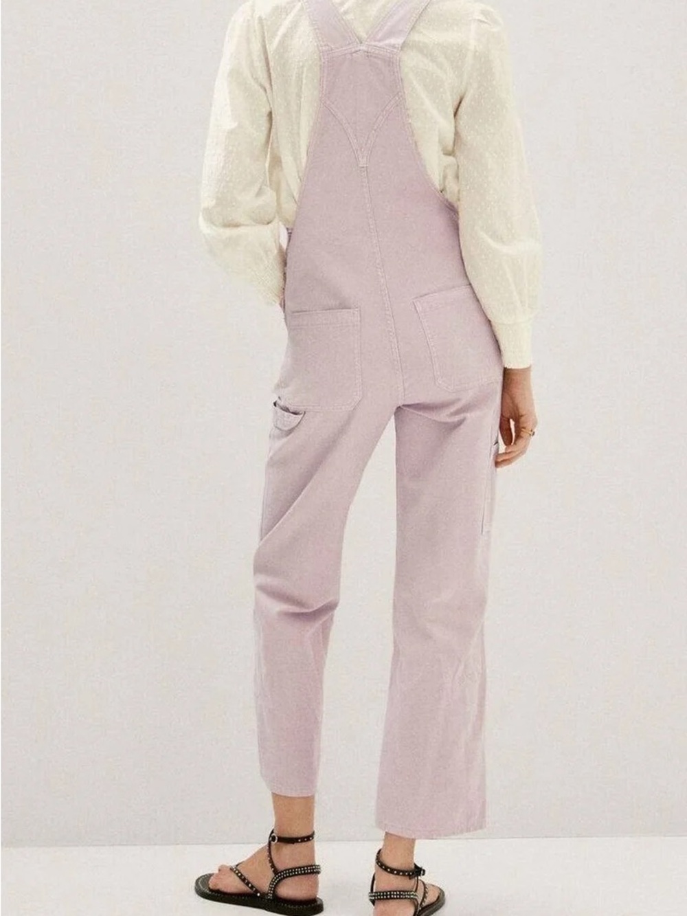 Mango Blush Pink Cotton Overalls - Picture 10 of 11